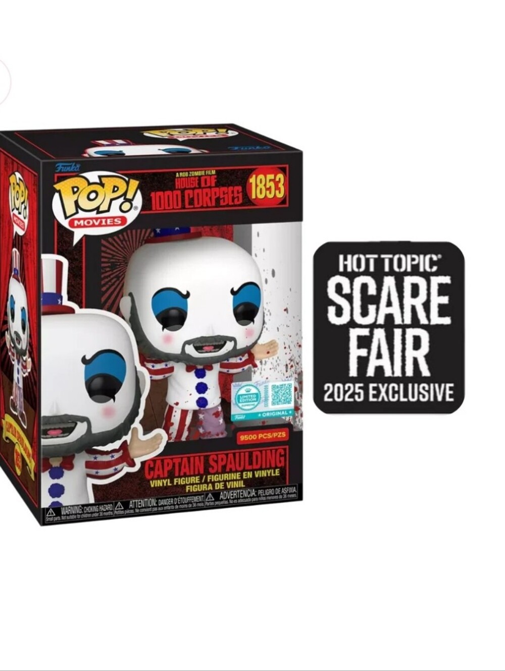 Hot Topic Scare Fair Limited Edition Captain Spaulding Funko Figure